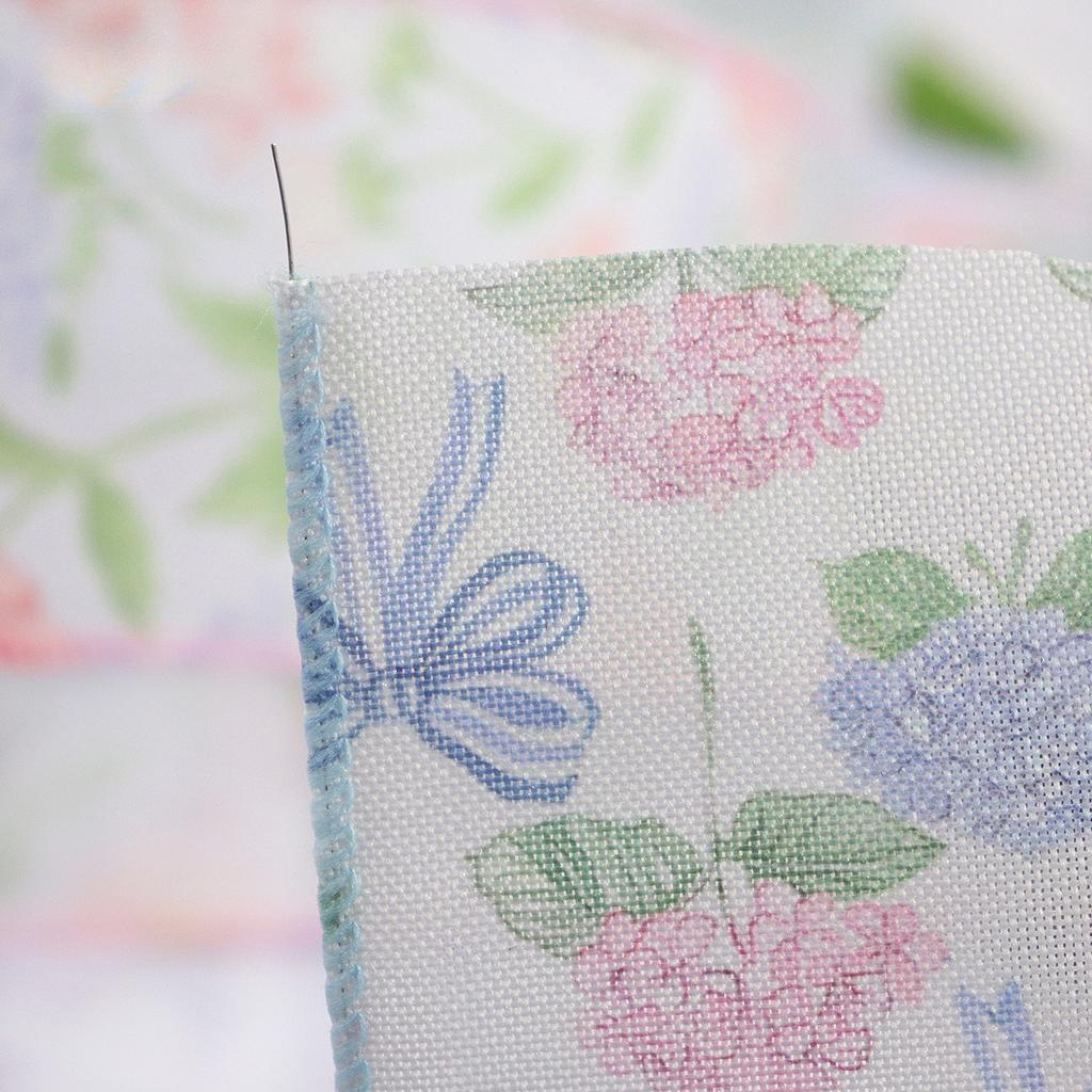 Floral Printed Ribbon with Wire Edges, 5 Yards 6.3cm Wide Polyester Craft Ribbon for Gift Wrapping & Decor