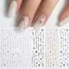Eunice Mula Starlight Nail Sticker 5-Piece Set Star Glitter Aurora Nail Sparkle Deco Stickers 5 Pcs Gold + Silver + Aurora + White + Black