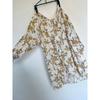SLOBE IENA Lilas Print Tunic Blouse Cotton Linen Floral Pattern Free Size