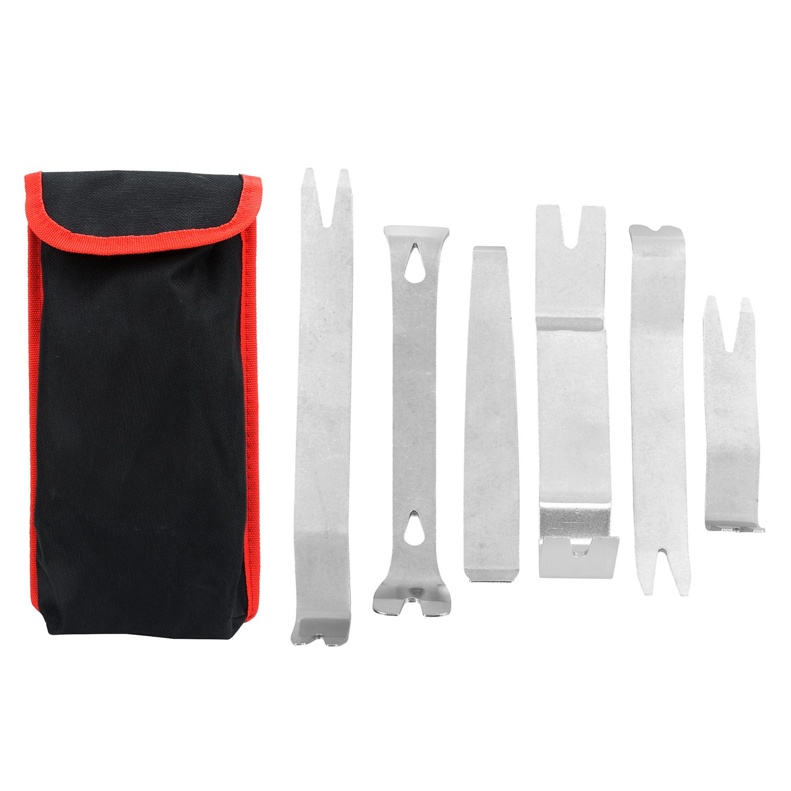 

6pcs Radio Remover Ergonomic Pry Disassembly Tools for Dashboard Interior Panel Central Control