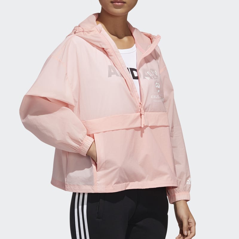 adidas Jackets Women's Pink Hooded Moderate Other GL5631