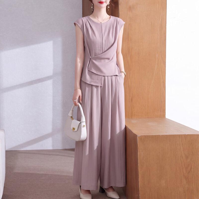 Xuexi 2026 Mom s Summer Two-Piece Outfit 3XL