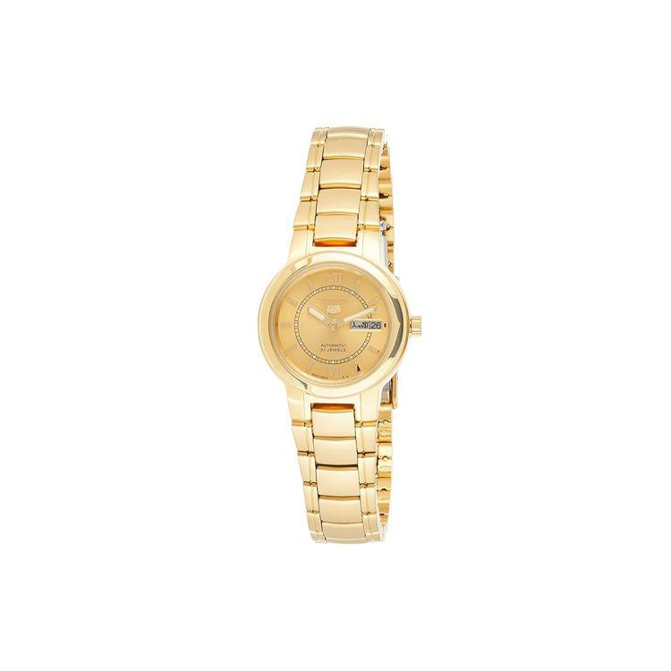 Seiko 30M Waterproof Automatic Mechanical Movement Stainless Steel Watch Women watches Gold SYME58 Gold Dial