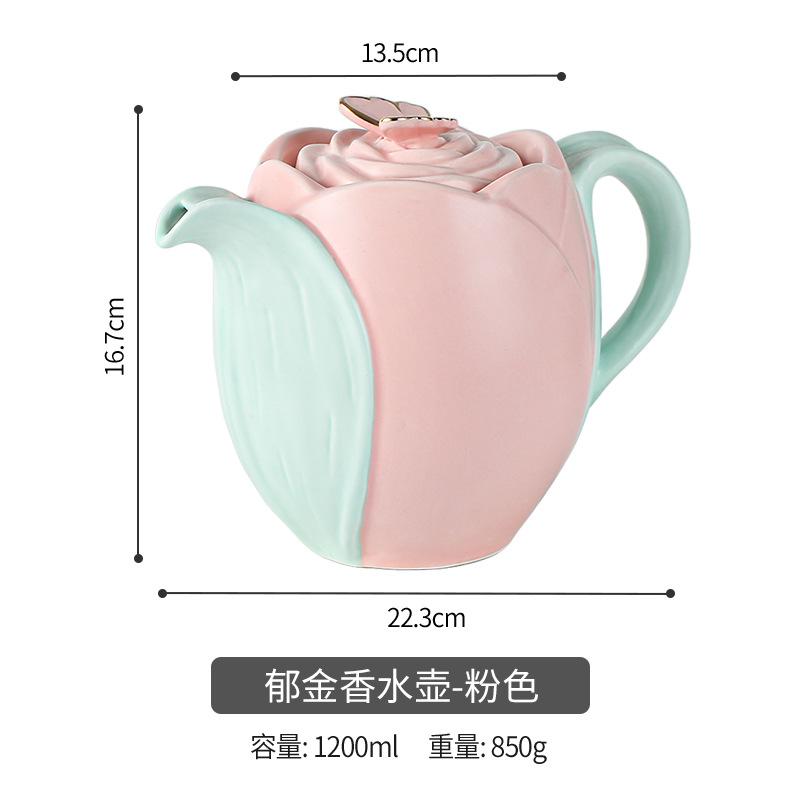Tulip Luxury Ceramic Coffee Cup Saucer Set with Hand and Dish Milk Tea Cappuccino Tableware 280ml/320ml Birthday Couples Gifts