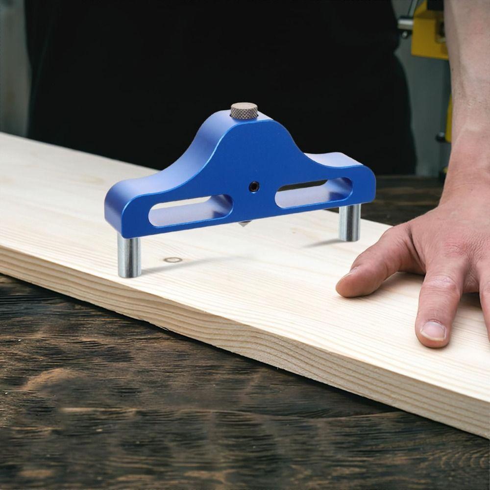 Aluminiumlegierung Mittelpunktfinder Genaue Skala Hohe Genauigkeit Ausrichtung Mittelpunktfinder 95mm Größe Einfach zu bedienen Markierungswerkzeug Messung