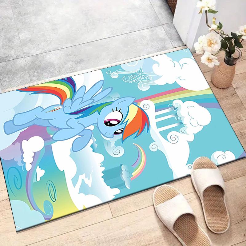 1pc My Little Pony7 Design Printed Area Rug Carpet for Bedroom Living Room Home Decor Rugs Mat Non Slip Mat Rug for Bedside