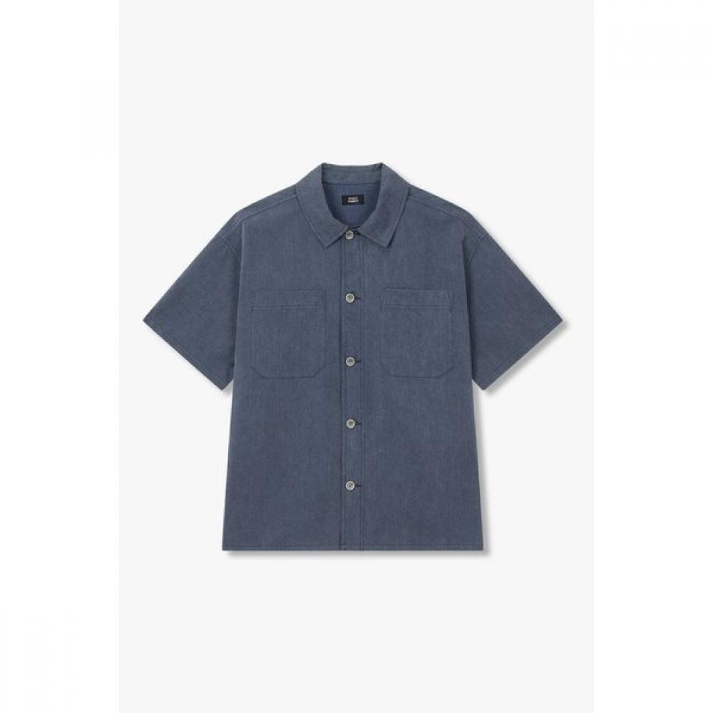 STUDIO TOMBOY Washed Cotton Half Sleeve Shirt  91m6221223 