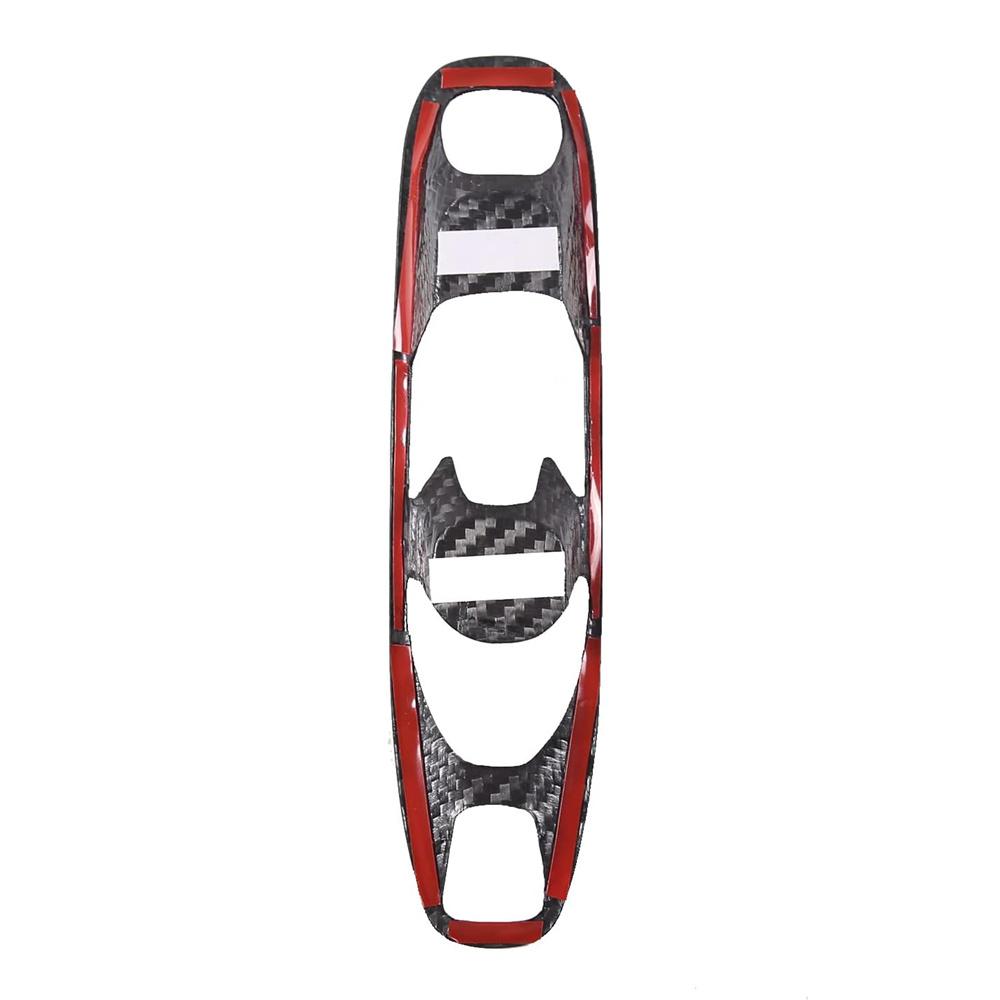 Black Real Hard Carbon Fiber Gear Shift Control Cover For Corvette C8 2020-2023