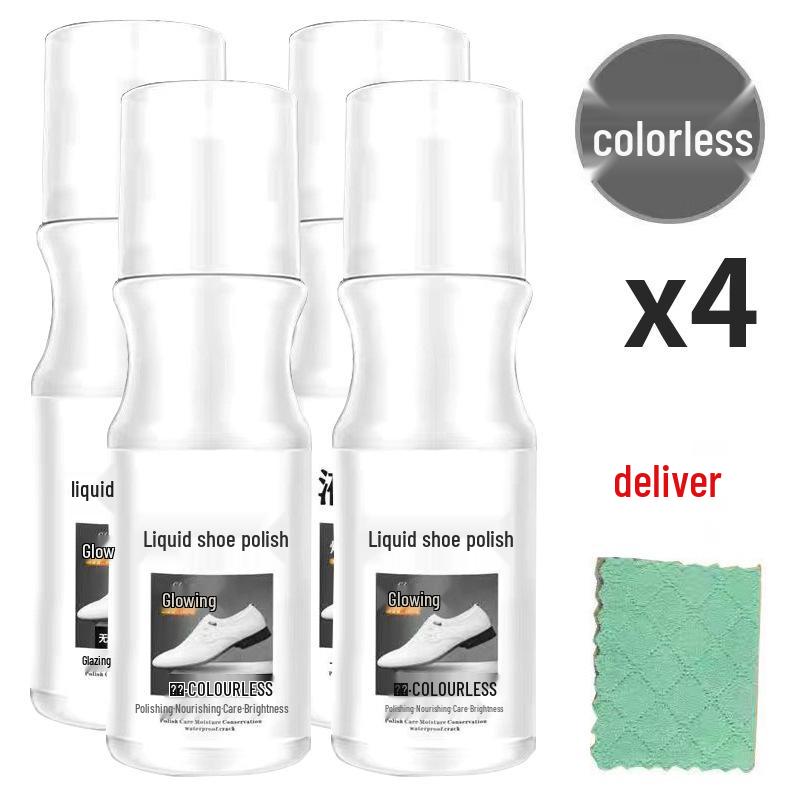 Colorless Liquid Shoe Polish & Care Oil with Integrated Brush