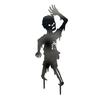 Zombie Garden Stake Metal Zombie Silhouette Yard Stake Weather Resistant Spooky Zombie