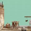 Mint and Sea Stripes Wallpaper for Living Room and Bedroom 50x1000