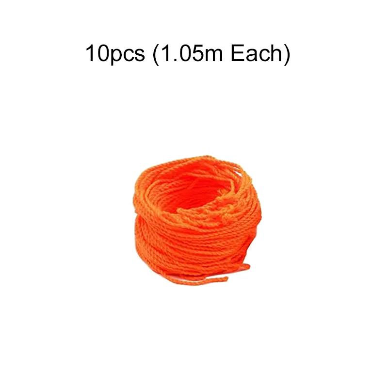 10pcs/set Knitting Wool Crochet Thread 1.05m Cotton Colorful Rope Polyester Cotton Yoyo Ball Rope Professional Accessories TMZ