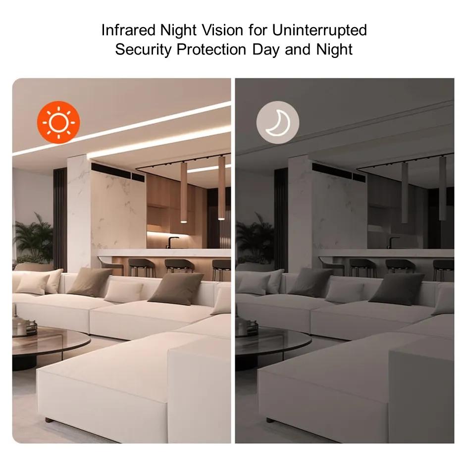 Tenda RP3 V3.0 3MP Security Pan/Tilt WiFi6 Two Way Audio Indoor Camera, 360° All-Round Vision, Baby Cameras for Home Security (with optional SD Card)