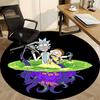 1pc Rick and Morty Office Round Area Rug,  Under Office Chairs Bedroom Living Room Home Decor A0926088