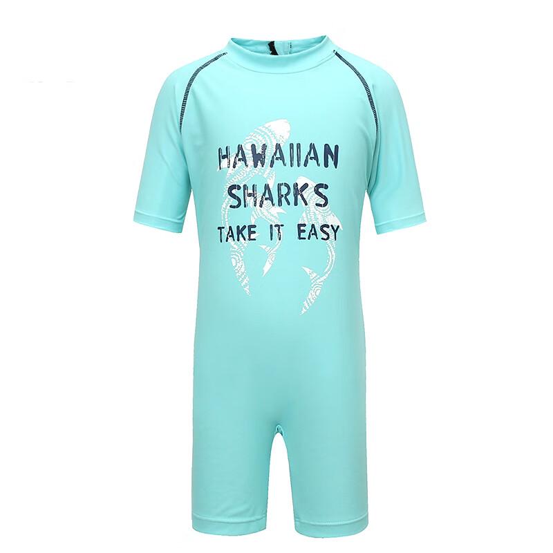 Phibee Boys' Cartoon Short Sleeve One-Piece Swimsuit