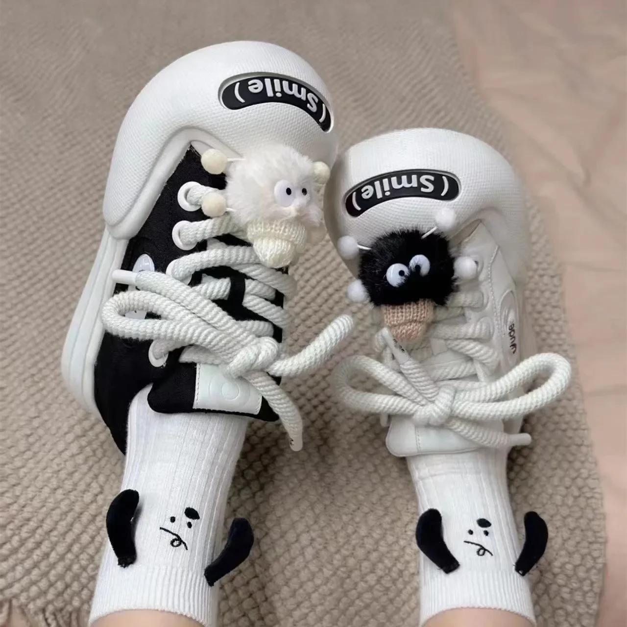 

Fashion Women s leather wedge sneakers, thick casual shoes, white and black, , fashion, 2024 35