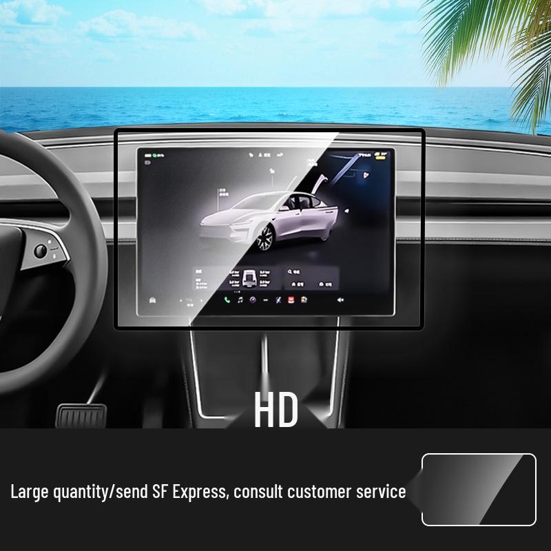 Tesla Y Rear Seat Navigator Tempered Glass Screen Protector - Full Coverage (26 Models, New for 2026)