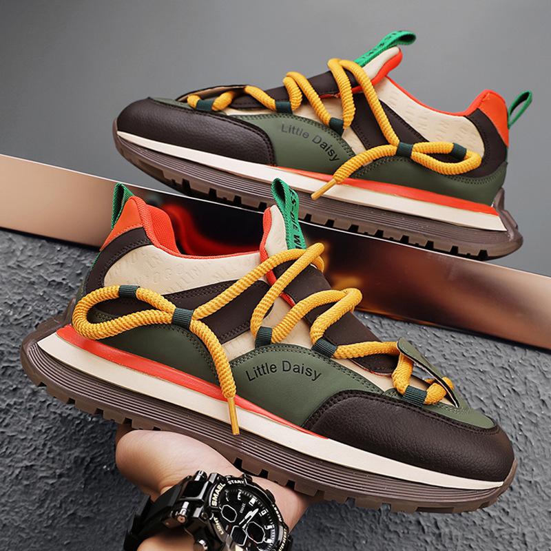 Putian men's shoes spring new high-end casual student versatile running sports shoes platform Forrest Gump dad trendy shoes