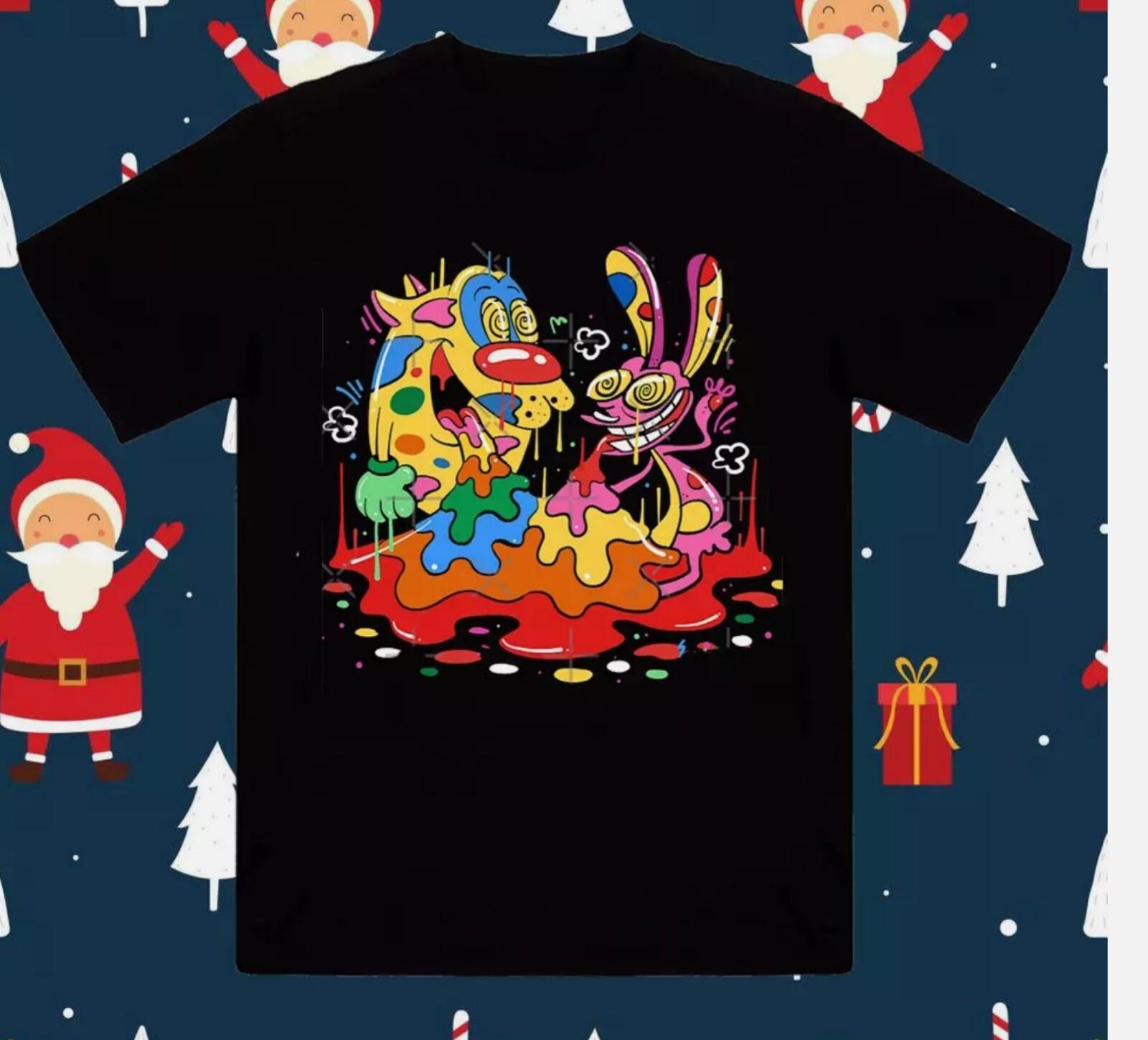 

26 Ren And Stimpy T-shirt Cotton For men Women All Size S-45XL Unisex T-Shirt XXL