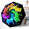 1 Stück Sechs Bunte Niedliche Kätzchen Automatisches Öffnungs- und Schließschirm - Leichtes 3-Fach-Design, Geeignet für Fans, Reisen, Täglichen Gebrauch - Offizielles Produkt