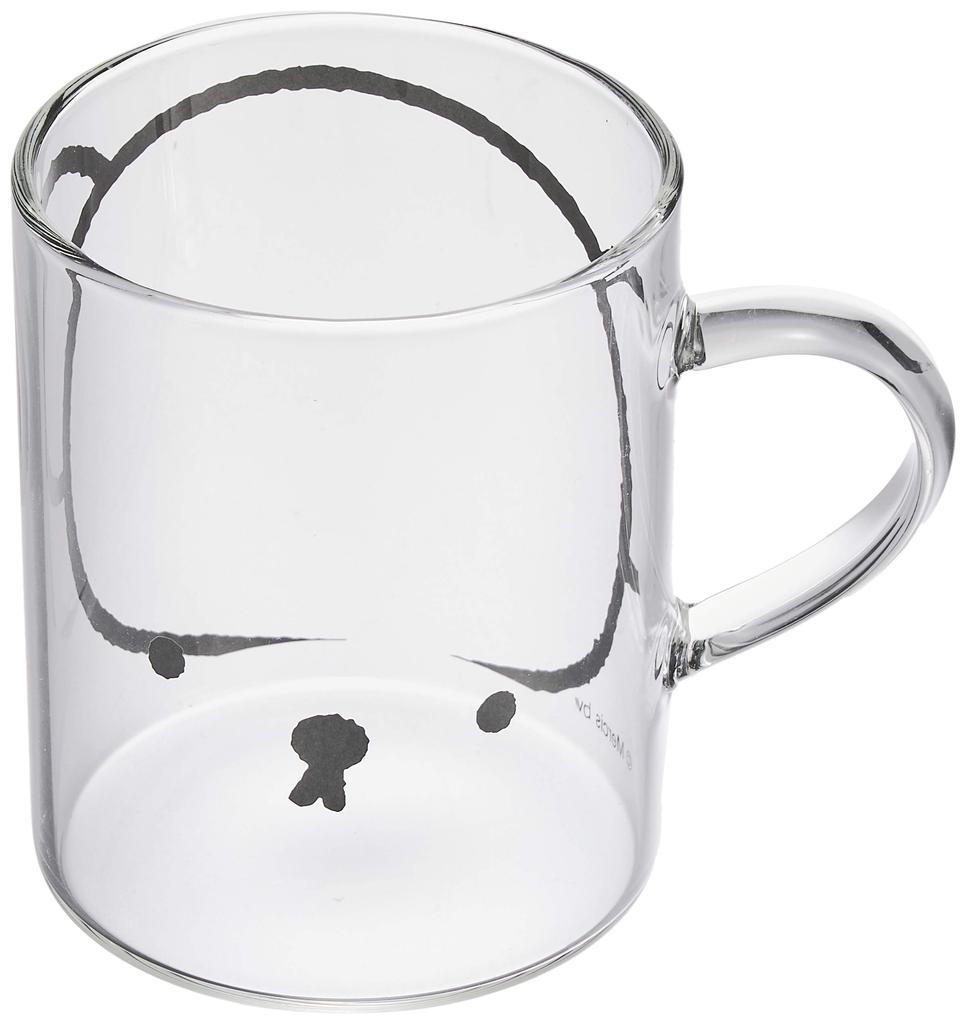Space Joy Miffy Selfie 8644005SB Mug, Heat-Resistant Glass, 330ml, Microwave-Safe, Boris, Clear, 7.5cm Diameter,