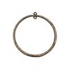 Irregular Oval Frame Connectors Moon Hammered Texture Links For Earring Making
