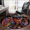 Five Nights at Freddy's Print Round Rug, Washable Floor Carpet, For Entryway Dorm Laundry Room Office Study, Home Decor Birthday Christmas Gift