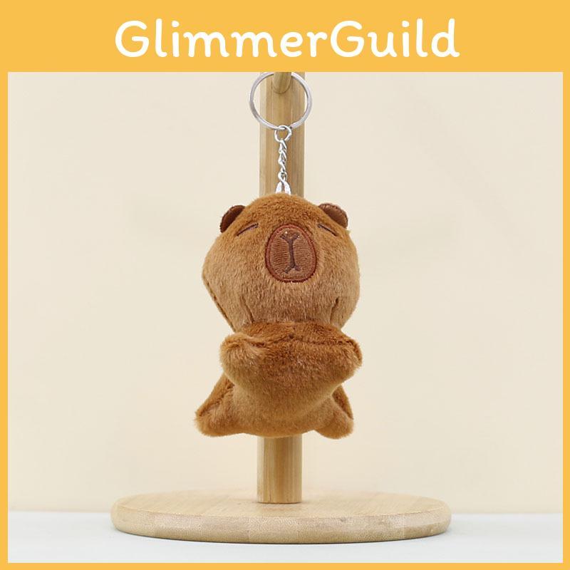 Toy Capybara Plush Stuffed Doll Keychain Pendants Bag Decoration Gifts Kids