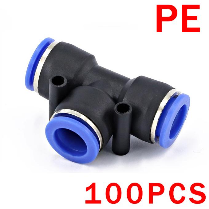 20/50/100 STÜCKE Pneumatische Armaturen Schnellverbinder Luftschlauch Rohrverbinder Kunststoff PU PY 4mm 6mm 8mm 10mm 12mm Push In Pluglug