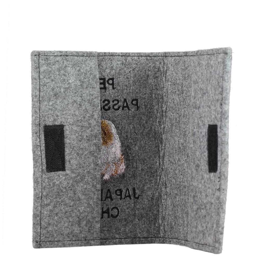 Japanese Chin, Japanese Spaniel - Dog passport case, document case, gift for the traveller from the Art-Dog brand