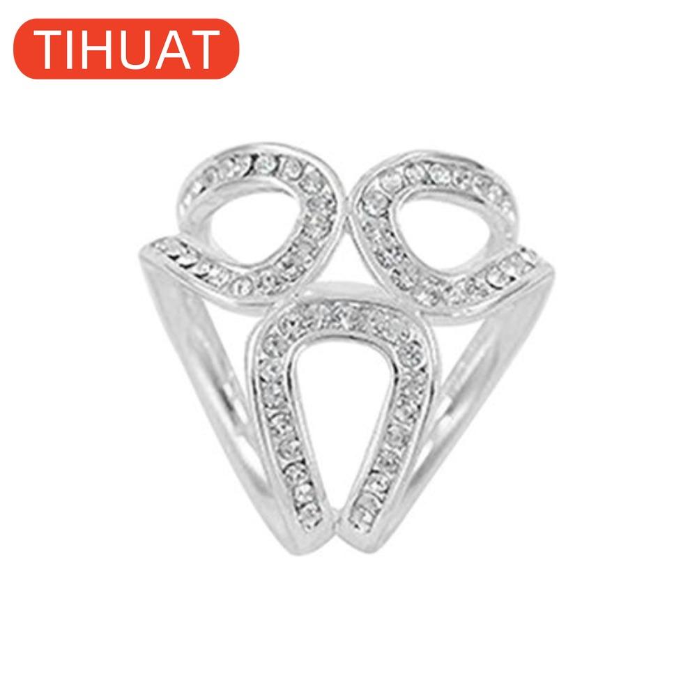 

Брошь-зажим для шарфа золотого и серебряного цвета с горным хрусталём белый