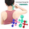 Handheld Crystal Acupressure Roller for Neck, Back, Shoulder, and Sole Massage