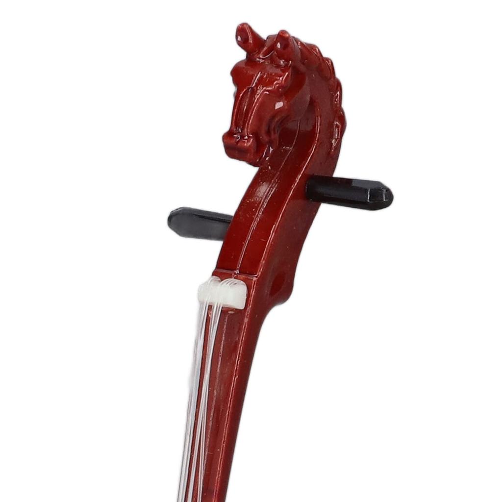 Miniature Morin Khuur (horsehead fiddle) model, Chinese musical instrument, educational toy with stand, perfect for birthdays, Christmas, and New Year