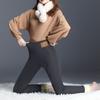 Women's Color Plus Velvet Warm Elastic Leggings High Waist Cotton Pants