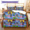 Hide Mario Tube Bedding Quilt Set Quilt Cover Pillowcase Home Decoration Birthday Gift (1 * duvet cover + 2 * pillowcase, without core)