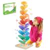 49PCS Wooden Marble Run Music Tree Montessori Toy Set, Color Sorting Marble Ball Run Learning Game for Kids, Birthday Gift Girls