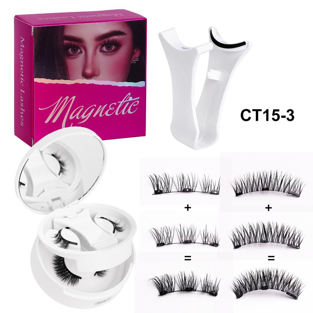 2 Pairs Magnetic Eyelashes - Premium Box Set with Carrying Case