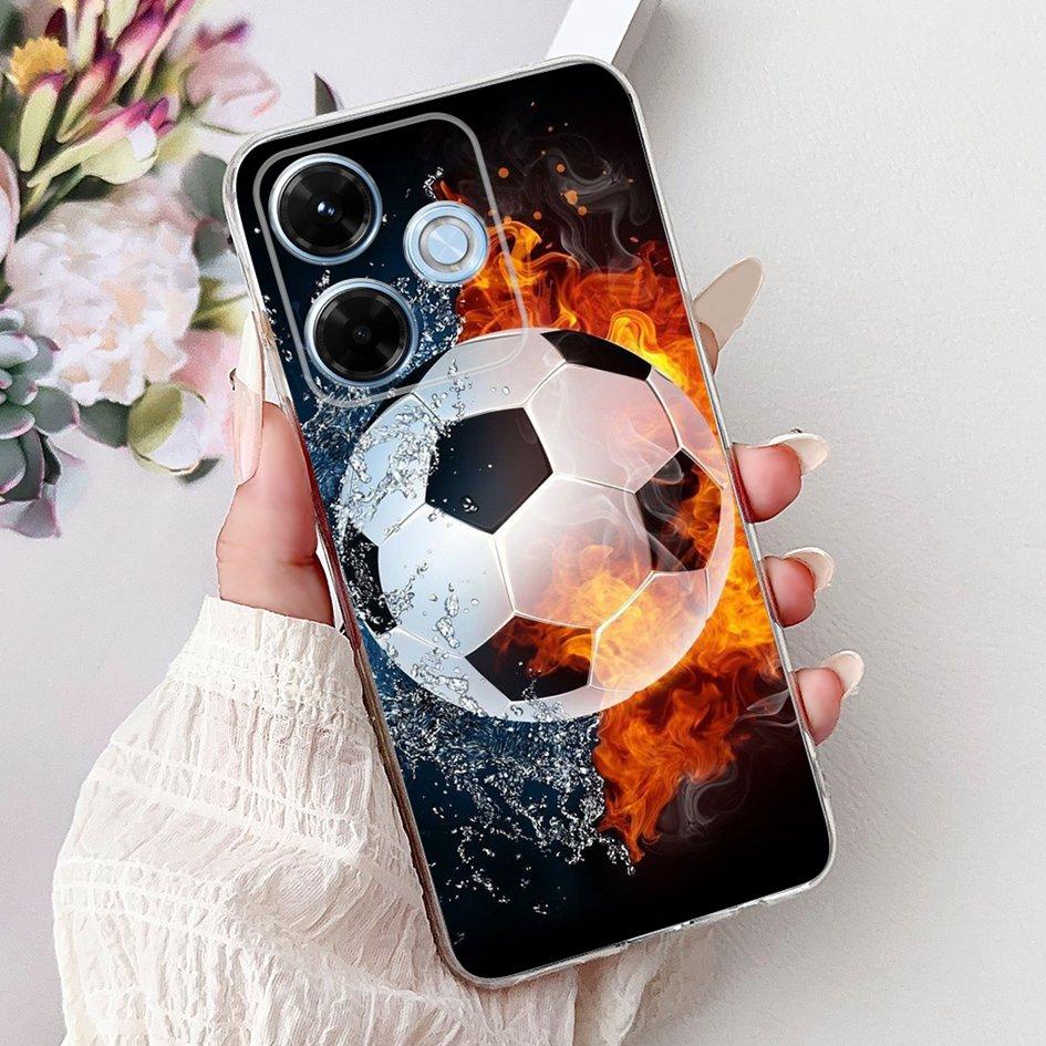 New For Xiaomi Redmi 13x 4G Case Cute Cartoon Panda Machine Flower TPU Soft Silicone Cover For Xiomi Redmi 13X Shockproof Bumper