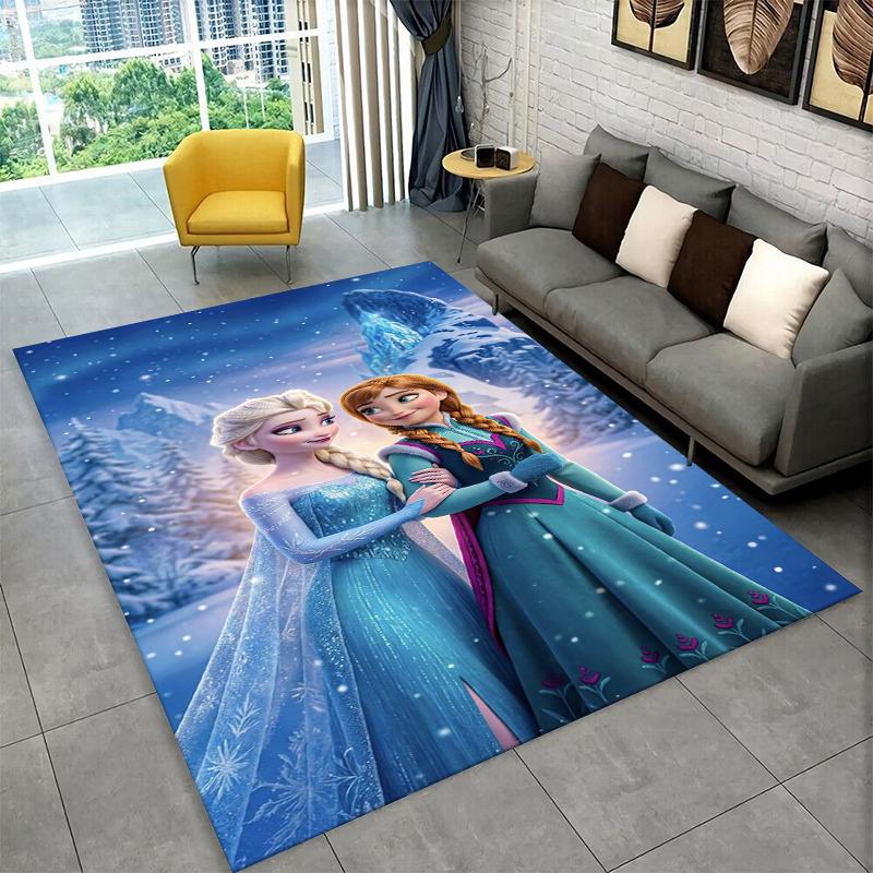 

Cartoon Frozen Elsa Princess Girl Carpet Rug for Playroom Bedroom Living Room Sofa Home Decor,kid Area Rug Non-slip Floor Mat 40x60cm