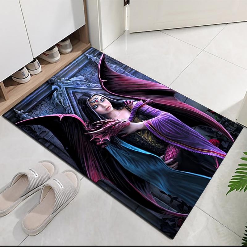 Dark Printed Carpetrugfor Office Chair Living Room Bedroom Kitchen Room Decor Gifts