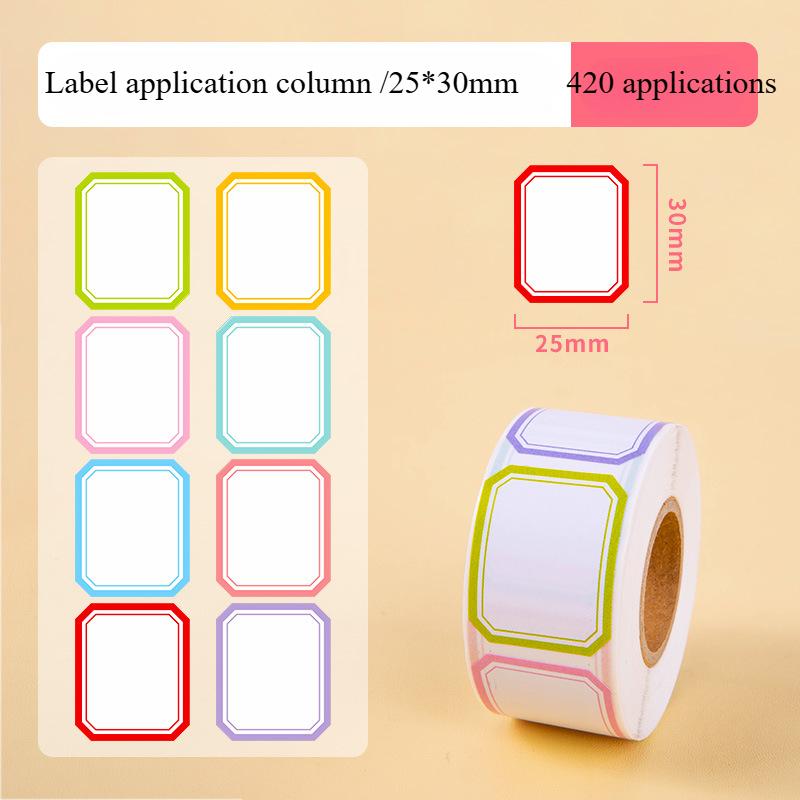800/500/400pcs roll Colorful Waterproof Self Adhesive Labels Name Tags for Bottles Handwriting Notes Spice Stickers