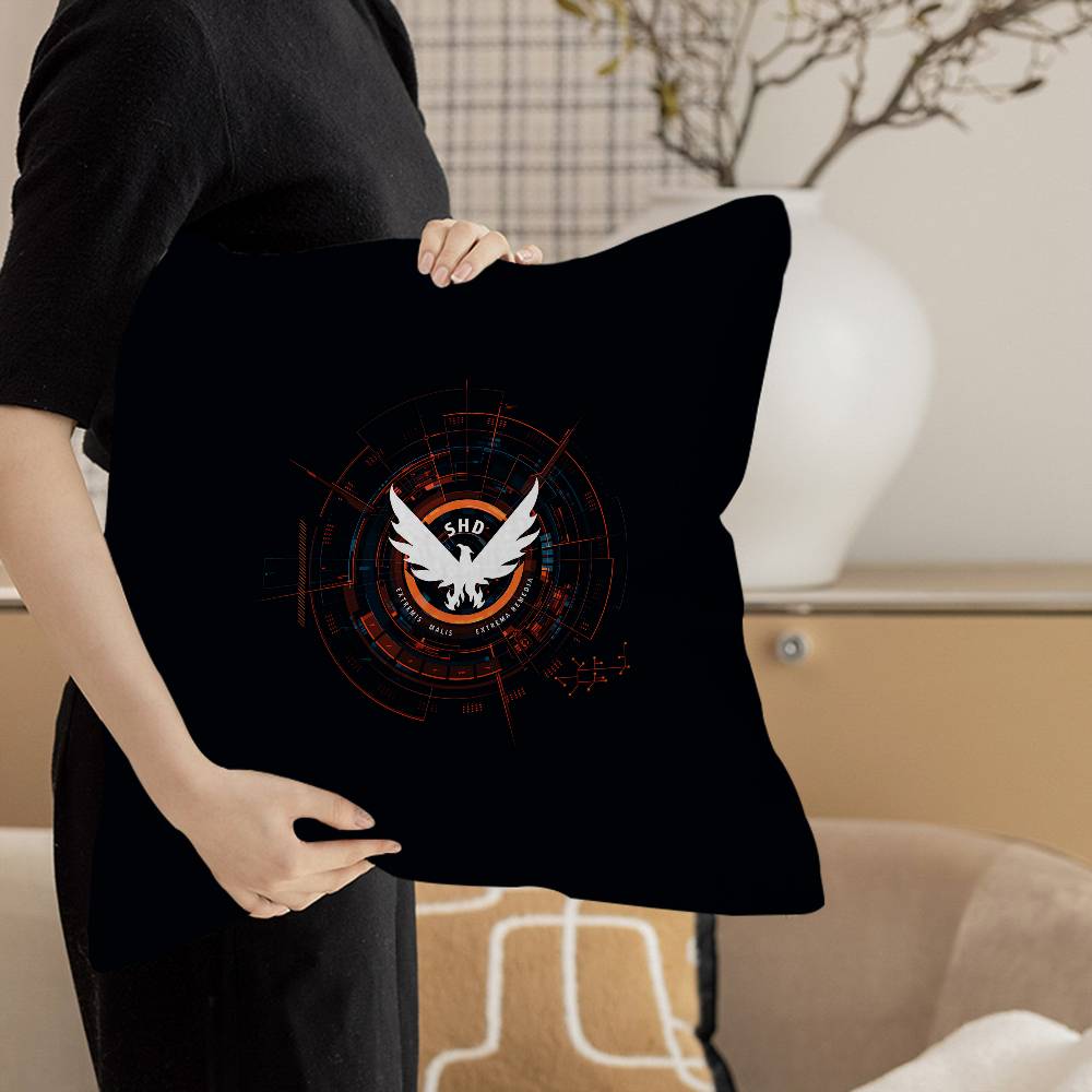 T-Tom Clancy'S The Division Cushion Cover Inches Farmhouse Decor Home Throw Pillow Covers For Couch Decorations