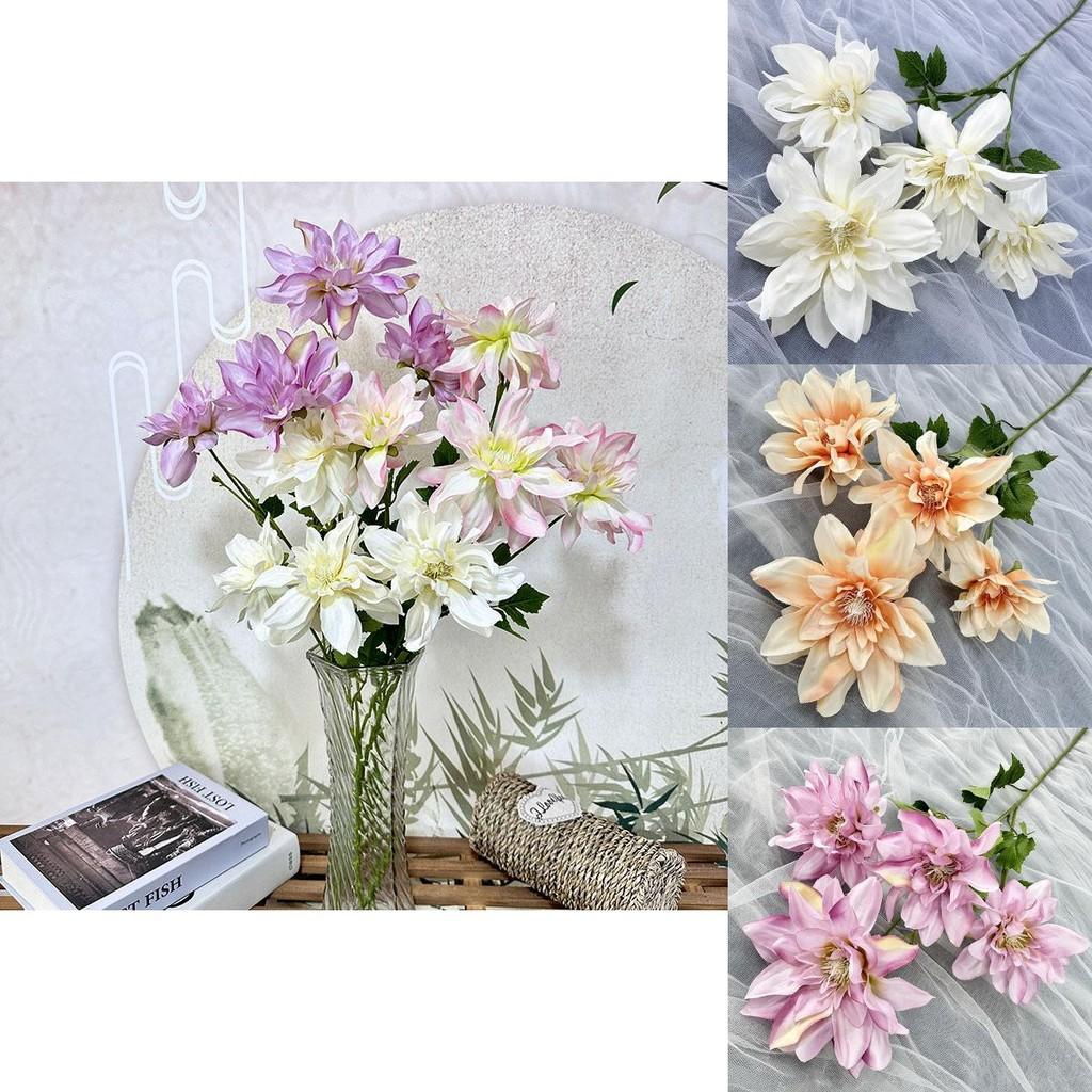 Realistic Artificial Dahlia Flowers For Wedding Ceremony And Home Decor