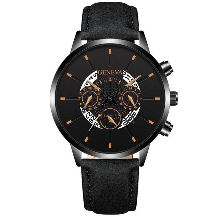 Geneva Wish Fashion Creative Calendar, Men'S Business Belt Watch