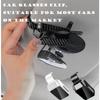 Car-mounted Carbon Fiber Glasses Holder Sun Visor Advanced Storage Interior Supplies Portable Sunglasses Holder Hanging Storage