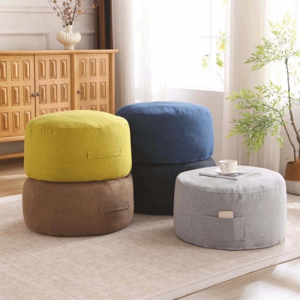 Large Capacity Seat Cushion Cover Unstuffed Clothes Storage Bag Sofa Stool Cover Living Room Use