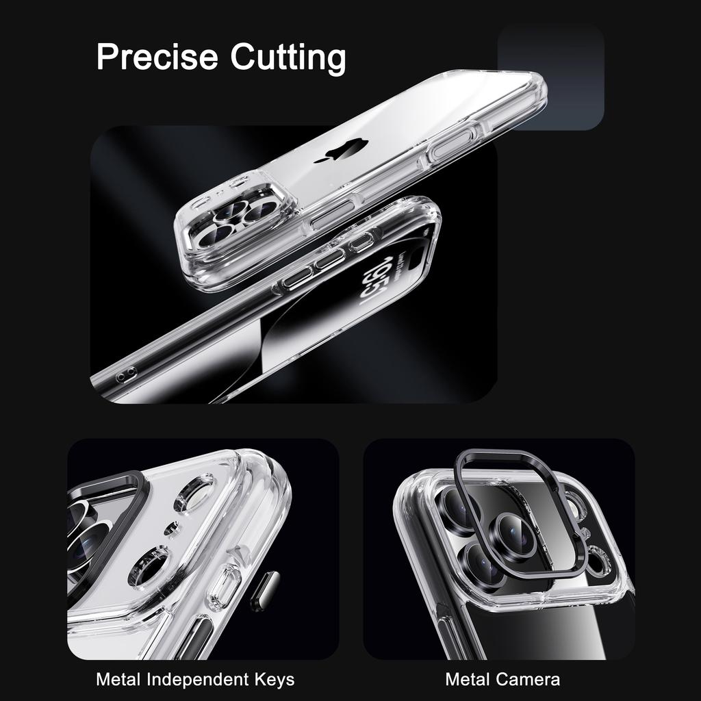 For iPhone 15 Pro Max Case Reinforced Corner Design TPU + PC Shockproof Phone Cover