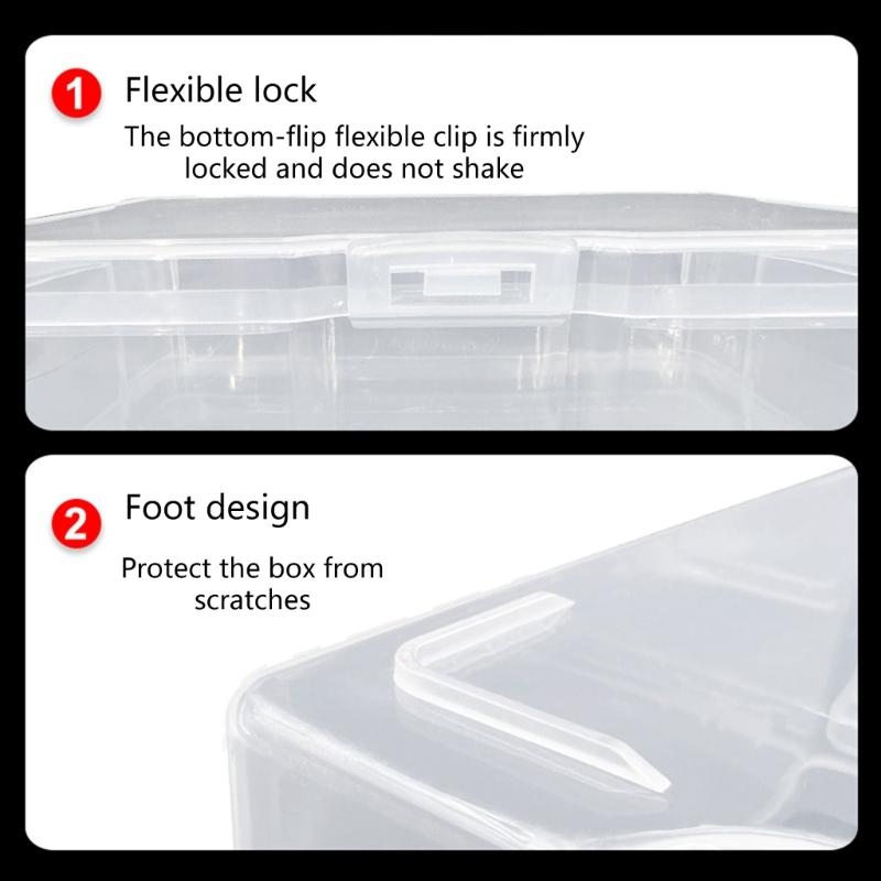 6 Layer Fishing Lure Box Soft Hard Baits Gear Organizers Light Weights Fishing Tackle Box Storage Container Enduring
