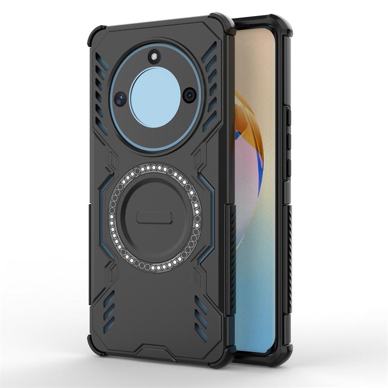 Pouzdro pro Honor X9b Pouzdro pro Honor X9b Pancéřované PC proti nárazu Magnetická adsorpce Bezdrátové nabíjení Zadní kryt pro Pouzdro pro Honor X9b 6,78 palce