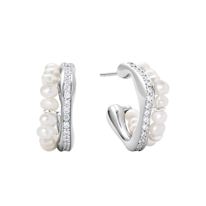 Arsis Lustrous Pearl Stud Earrings